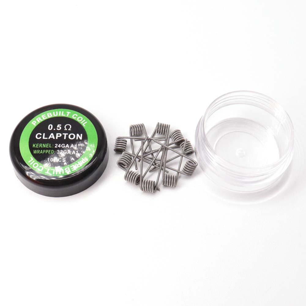 Clapton Wire Pre Built - 10pcs Electronic Cigarette Vape Pen Atomizer