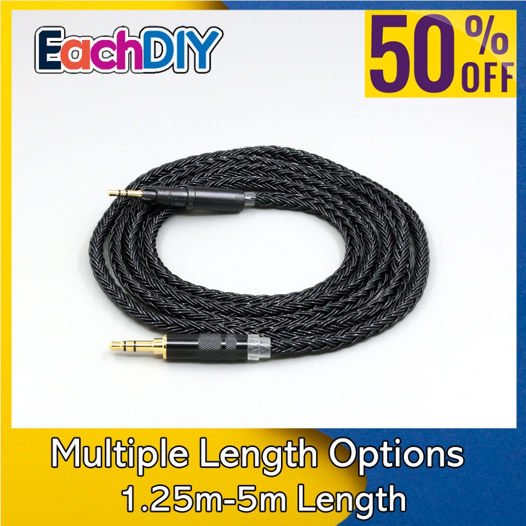 16 Core Black Braided Headphon - Audio Technica Headphone Ath-M50X 评论和价格