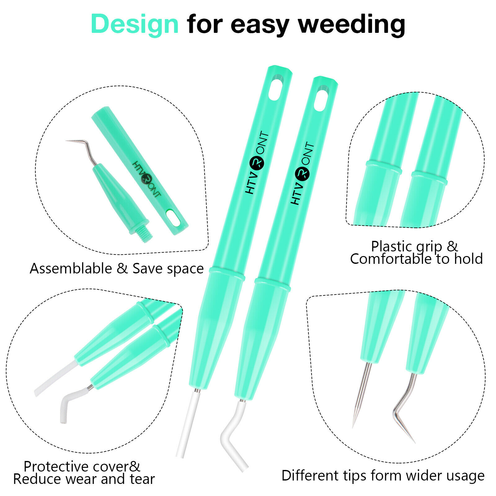 HTVRONT 4 PCS DIY Craft Weedin - Dry Herb Vaping Accessories 评论和价格